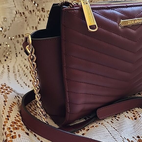 Plum Steve Madden Quilted Blexi Crossbody Bag - Picture 2 of 12